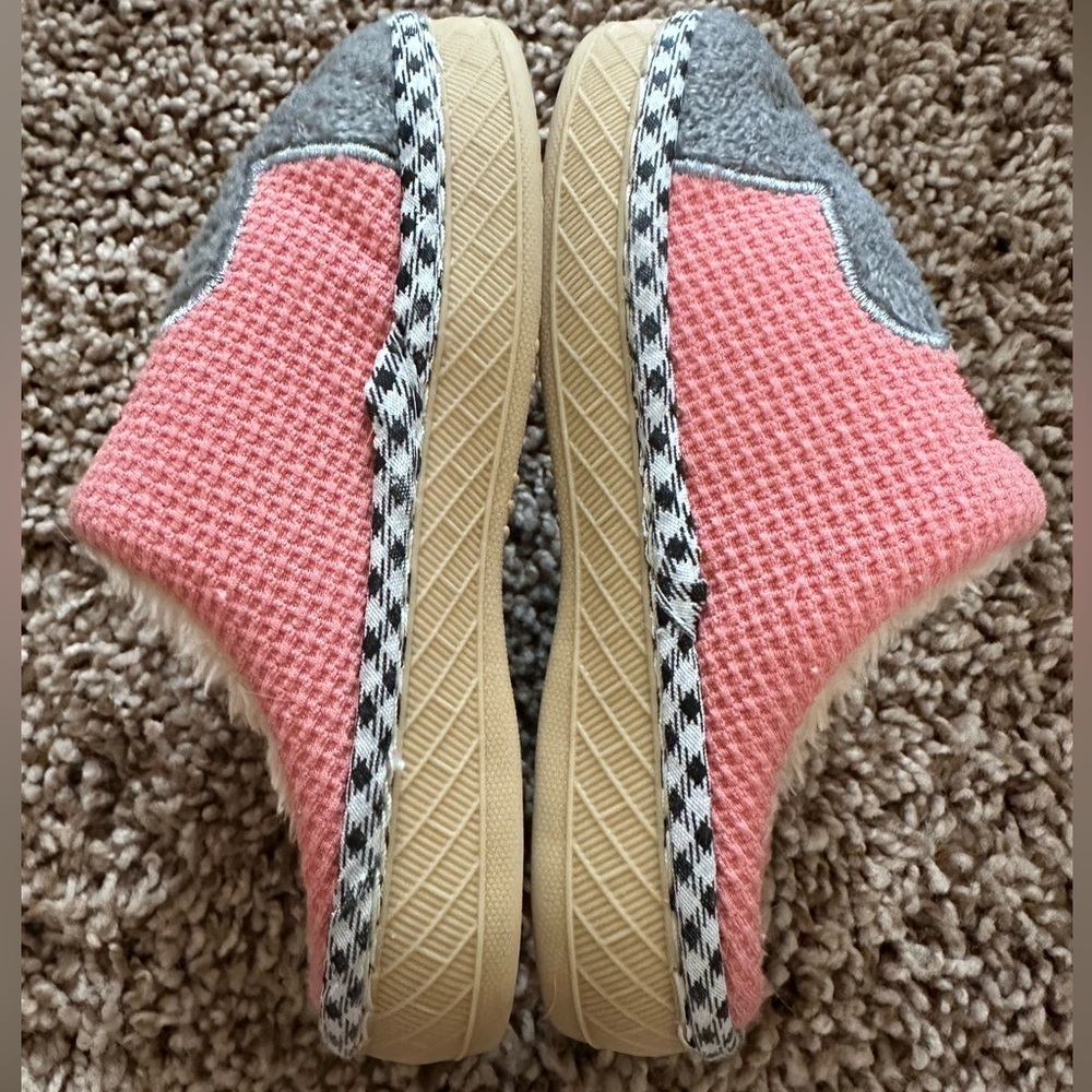 Toddler Bunny House Slippers – Pink & Gray – Size 18/19 EU (approx U.S. 3 - 4 T) - Picture 5 of 5